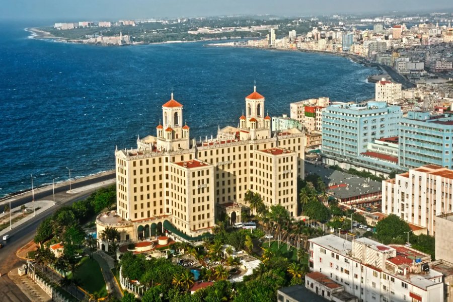 Vedere aeriana a orasului Havana, Cuba